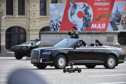 Москва. Во время генеральной репетиции парада на Красной площади, посвященного 77-й годовщине Победы в Великой Отечественной войне.