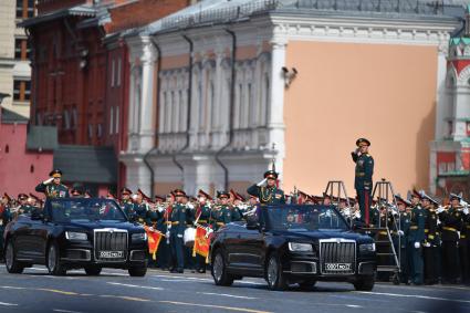 Москва. Во время генеральной репетиции парада на Красной площади, посвященного 77-й годовщине Победы в Великой Отечественной войне.