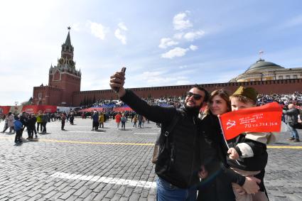 Москва. Во время генеральной репетиции парада на Красной площади, посвященного 77-й годовщине Победы в Великой Отечественной войне.