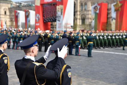 Москва. Во время генеральной репетиции парада на Красной площади, посвященного 77-й годовщине Победы в Великой Отечественной войне.