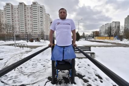 Москва. Ветеран Донбасса Сергей Родин.