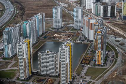 Санкт-Петербург. Вид сверху на новостройки.