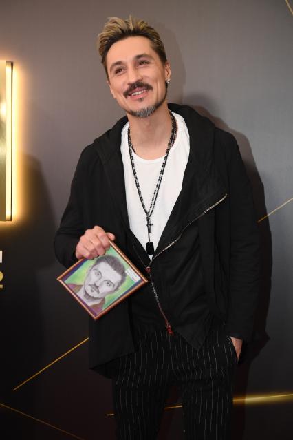 Москва. Певец Дима Билан на церемонии вручения музыкальной премии`Жара Music Awards` в концертном зале `Крокус Сити Холл`.