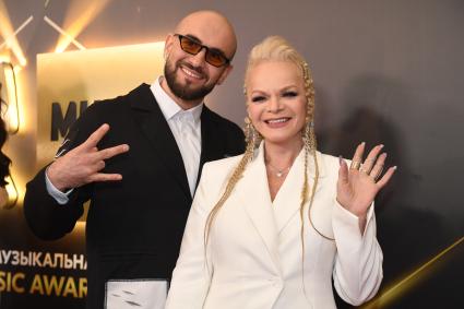 Москва. Певица Лариса Долина на церемонии вручения музыкальной премии`Жара Music Awards` в концертном зале `Крокус Сити Холл`.