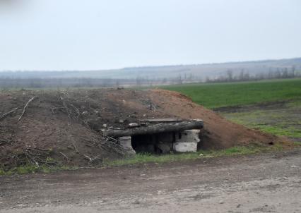 Донецкая область. г.Мариуполь. Военное укрепление.