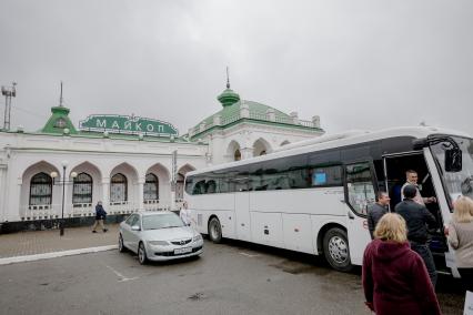 Республика Адыгея, Майкоп. Железнодорожный вокзал.