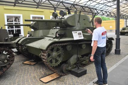 Московская область. Легкий танк Т-26 РТ в музее техники Вадима Задорожного.