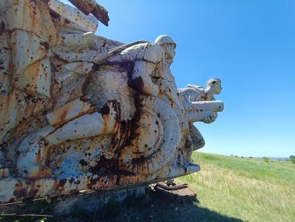 Донецкая область. Реконструкция мемориального комплекса `Саур-Могила`.