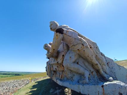 Донецкая область. Реконструкция мемориального комплекса `Саур-Могила`.