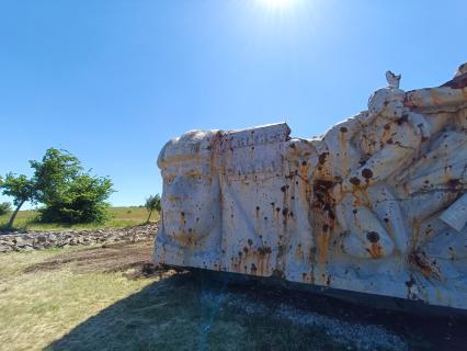 Донецкая область. Реконструкция мемориального комплекса `Саур-Могила`.