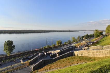 Пермь. Вид на городскую набережную.