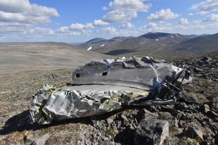 Чукотский автономный округ.  Место крушения самолета под командованием майора Федора Пономаренко, обнаруженное в 50 км от поселка Уэлькаль. Авария С-47 \"Дуглас\" № 223986 произошла 25 ноября 1943 года.