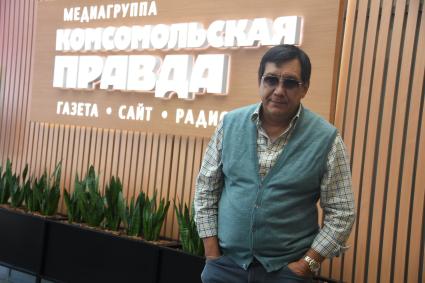 Москва. Российский кинорежиссёр, сценарист и продюсер Егор Кончаловский в редакции `Комсомольская правда`.