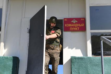 Россия. Приморский край. Военнослужащие во время стратегических командно-штабных учений (СКШУ) \"Восток-2022\" .