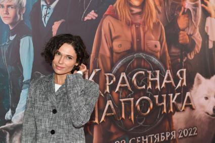 Москва. Актриса Полина Аскери на премьере фильма `Красная шапочка` в кинотеатре `Каро`.