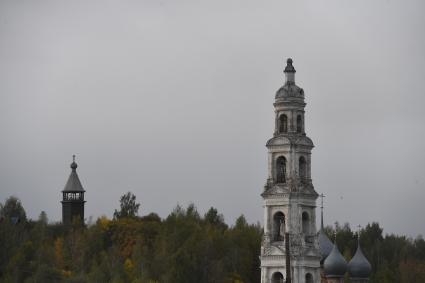 Ивановская область. г.Юрьевец. Вид на Георгиевскую колокольню.