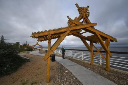 Ивановская область. г.Юрьевец. Вид на городскую набережную.