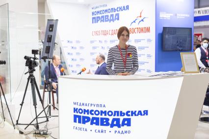 Владивосток. Открытая студия ИД `Комсомольская правда` в первый день работы Восточного экономического форума-2022.