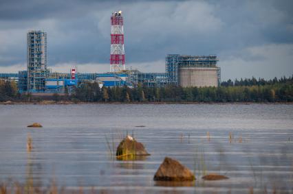 Выборг. Береговые объекты на территории газораспределительного центра магистрального газопровода `Северный поток`.