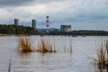 Выборг. Береговые объекты на территории газораспределительного центра магистрального газопровода `Северный поток`.