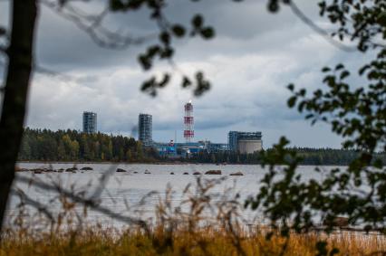 Выборг. Береговые объекты на территории газораспределительного центра магистрального газопровода `Северный поток`.