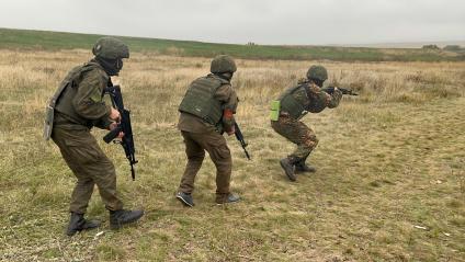 Луганская область. Подготовка мобилизованных россиян на полигонах Луганской народной республики.