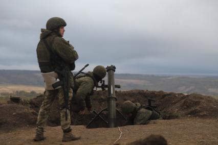 Луганская область. Подготовка мобилизованных россиян на полигонах Луганской народной республики.