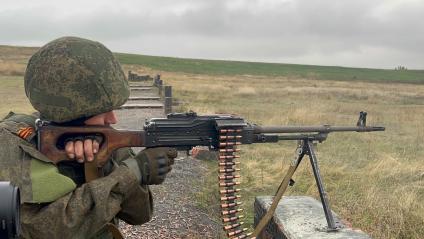 Луганская область. Подготовка мобилизованных россиян на полигонах Луганской народной республики.