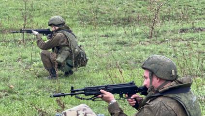 Луганская область. Подготовка мобилизованных россиян на полигонах Луганской народной республики.