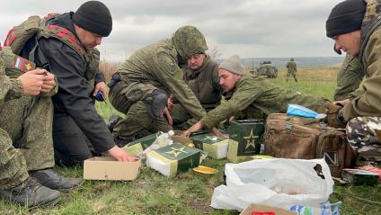 Луганская область. Подготовка мобилизованных россиян на полигонах Луганской народной республики.