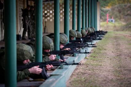 Ленинградская область. Военные учения мобилизованных резервистов.