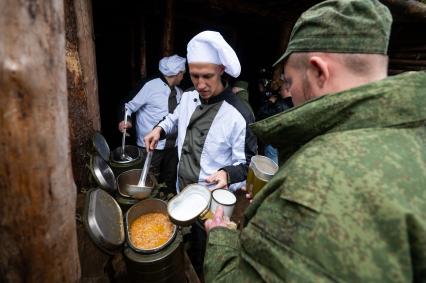 Ленинградская область. Военные учения мобилизованных резервистов.