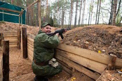 Ленинградская область. Военные учения мобилизованных резервистов.