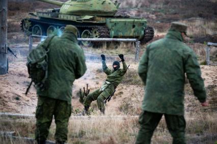 Ленинградская область. Военные учения мобилизованных резервистов.