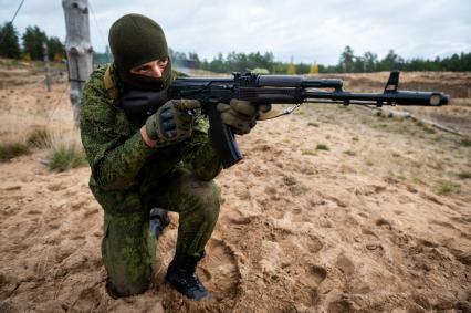 Ленинградская область. Военные учения мобилизованных резервистов.