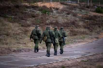 Ленинградская область. Военные учения мобилизованных резервистов.