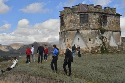 Карачаево-Черкесская Республика, станица Красногорская. Сторожевая башня.