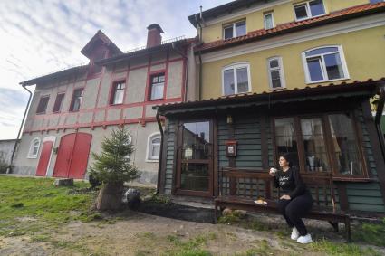 Калининградская область. Поселок городского типа Железнодорожный. Виды города.