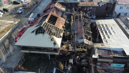 Владивосток. Последствия пожара в паназиатском ресторане Zuma (`Зума`).