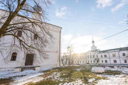 Рязань. Вид на гостиницу Знати, XVII-XIX веков   Рязанского кремля.