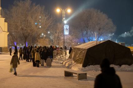 Красноярск. Во время празднования Крещения.