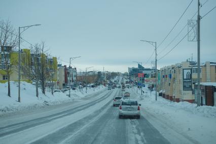 Камчатский край. Петропавловск-Камчатский.  На улице города.