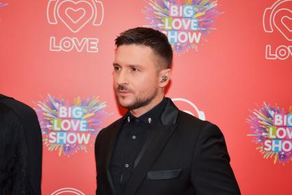 Москва. Певец Сергей Лазарев   перед началом Big Love Show 2023 на ВТБ Арене.