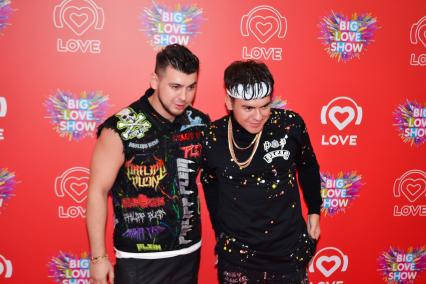 Москва. Группа GAYAZOV$ BROTHER$ перед началом Big Love Show 2023 на ВТБ Арене.