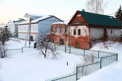 Ярославская область, с. Вятское. Дома на одной из улиц.