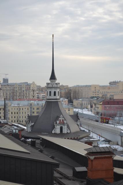 Москва. Вид на Царскую башню Казанского вокзала.