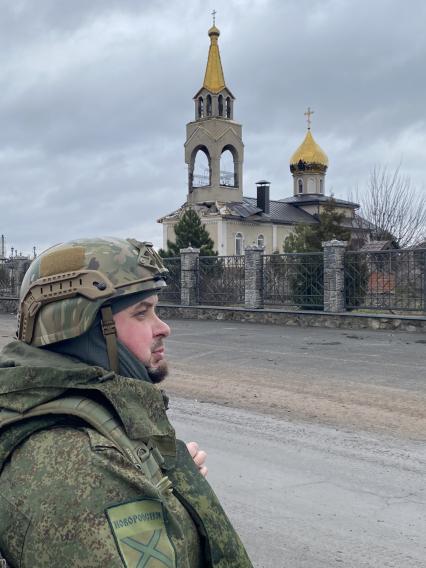 Донецкая область. Военный корреспондент Владлен Татарский (Максим Фомин). Владлен Татарский погиб в Санкт-Петербурге 02 апреля 2023 года в результате взрыва в кафе.