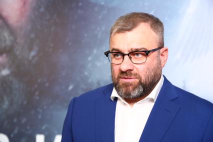 Москва. Актер Михаил Пореченков на премьере фильма `Русский крест`в к/т `Каро 11 Октябрь`.