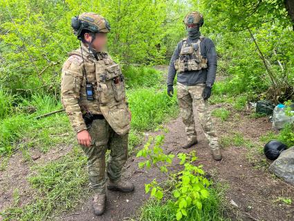 Запорожская область. Военнослужащие Отдельного разведбата 19-й мотострелковой дивизии.