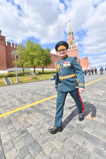 Москва. Глава МЧС России Александр Куренков после парада, посвященного 78-й годовщине Победы в Великой Отечественной войне.